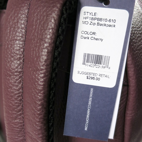 Rebecca Minkoff Medium Zip Leather Backpack NWT - Picture 14 of 14